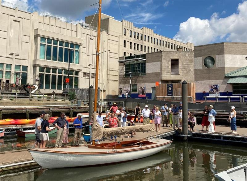 Restored to race-ready! Corinthian Sloops at the Independence Seaport Museum - photo © Dave Dormond