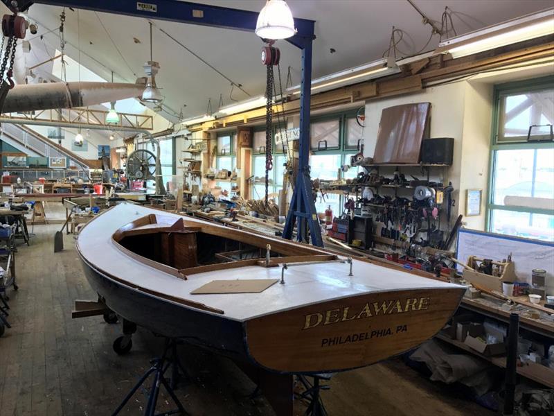 Restored to race-ready! Corinthian Sloops at the Independence Seaport Museum - photo © Dave Dormond