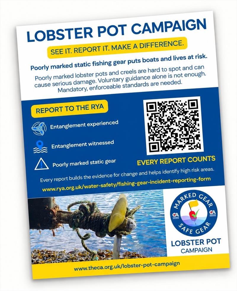 Cruising Association rolls out Lobster Pot Campaign materials to help improve safety at sea photo copyright The Cruising Association taken at 