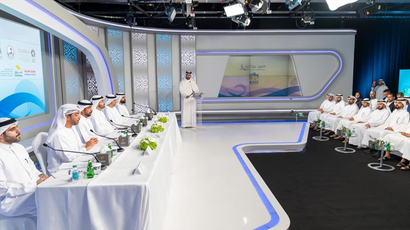 During a press conference photo copyright Sharjah Broadcasting Authority taken at 