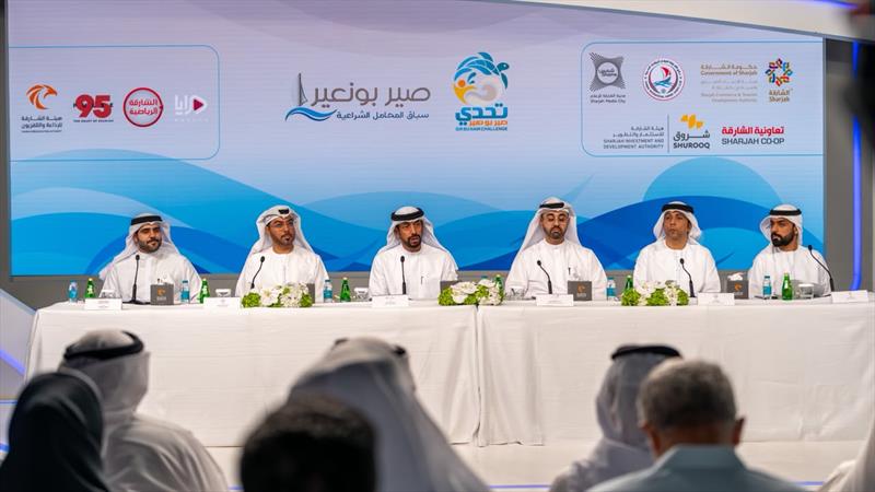 During a press conference photo copyright Sharjah Broadcasting Authority taken at 