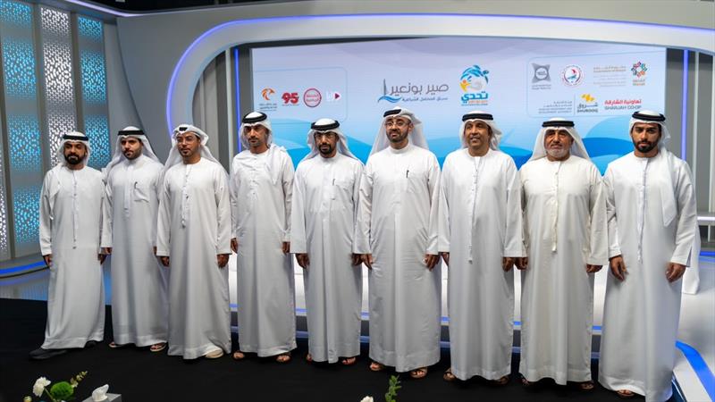 During a press conference photo copyright Sharjah Broadcasting Authority taken at 