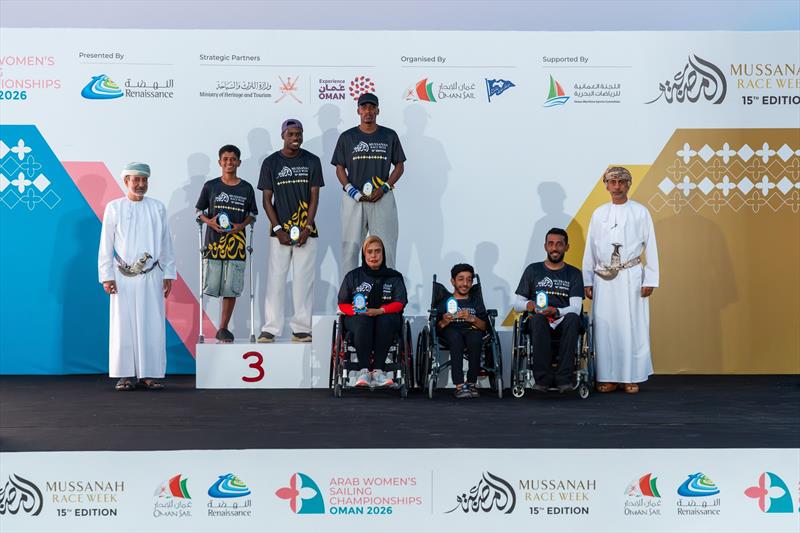 15th Mussanah Race Week and 3rd Arab Women's Sailing Championship podium - photo © Oman Sail