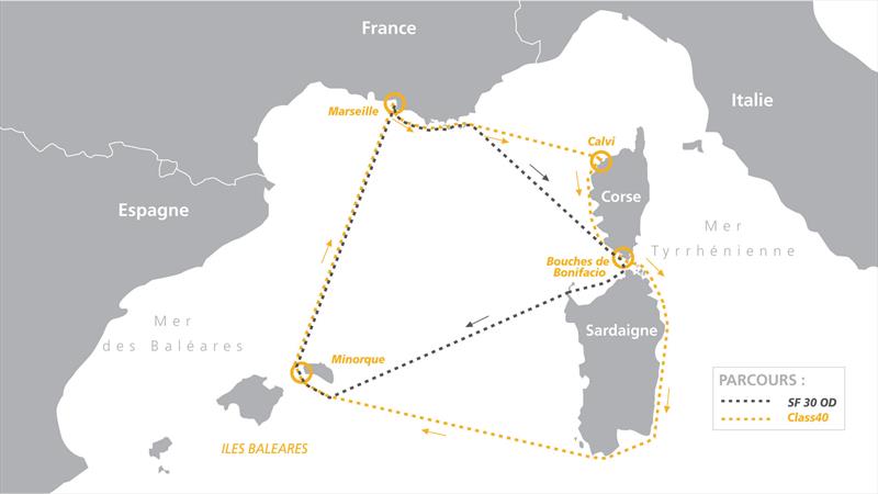 CIC Med Channel Race 2027 map - photo © Sirius Events