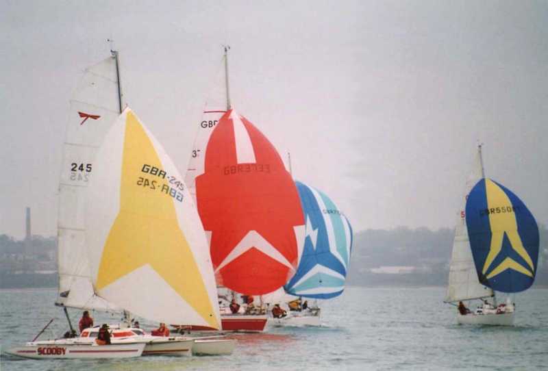 Simon Forbes' Dragonfly 800 trimaran at the Royal Southampton Yacht Club Frostbite Series photo copyright John Greenway taken at Royal Southampton Yacht Club and featuring the MOCRA class