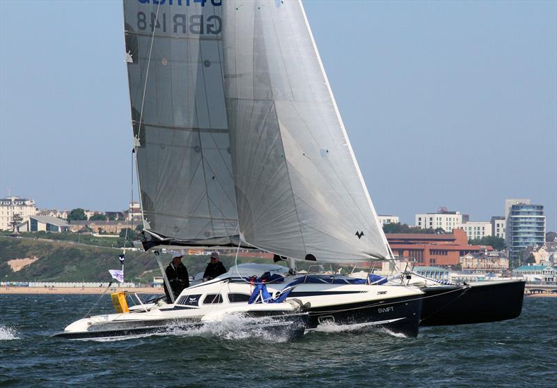 Multihull course on day 2 of the International Paint Poole Regatta photo copyright Mark Jardine taken at Parkstone Yacht Club and featuring the MOCRA class