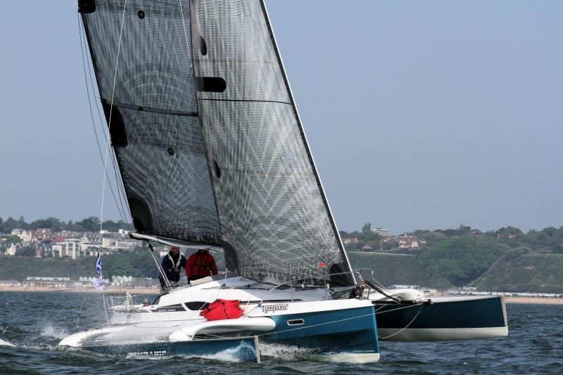 Multihull course on day 2 of the International Paint Poole Regatta photo copyright Mark Jardine taken at Parkstone Yacht Club and featuring the MOCRA class