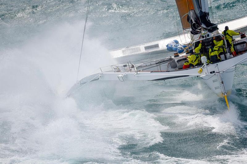 Competing for line honours and one of seven magnificent entries in the MOCRA class - Jason Carroll's MOD70 Argo (USA) - RORC Transatlantic Race - photo © Arthur Daniel