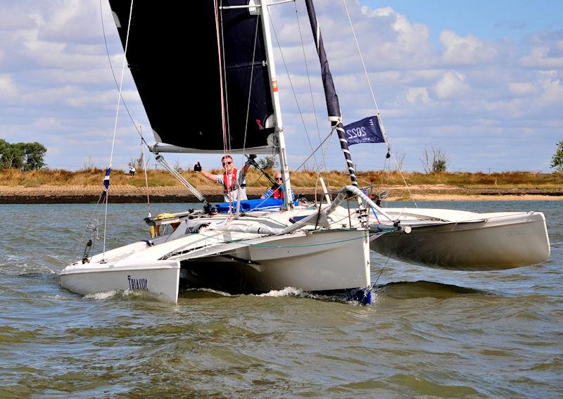 Multihull start on Burnham Week 2022 Day 2 photo copyright Alan Hannah taken at Burnham Sailing Club and featuring the MOCRA class