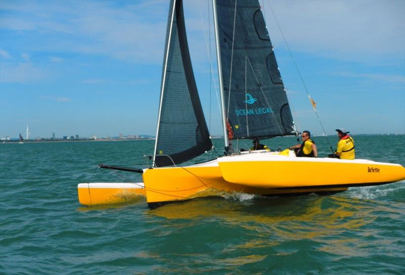 MOCRA National Championship at Bembridge day 1 photo copyright Mike Samuelson taken at Bembridge Sailing Club and featuring the MOCRA class