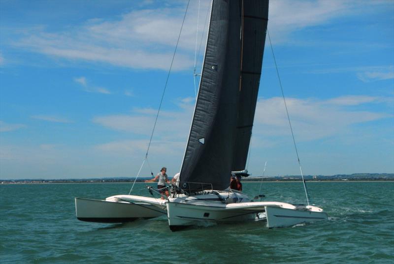 MOCRA National Championship at Bembridge day 1 photo copyright Mike Samuelson taken at Royal Victoria Yacht Club, England and featuring the MOCRA class