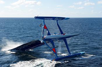Jean Pierre Dick Has Capsized Catamaran Multihulls World Multihulls World