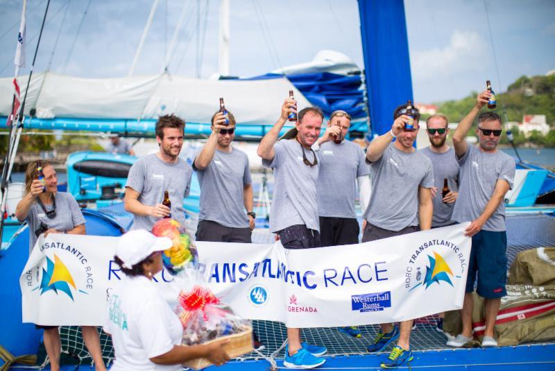 Tony Lawson's MOD 70, Ms Barbados (Concise 10) arrives in Grenada - photo © RORC / Arthur Daniel