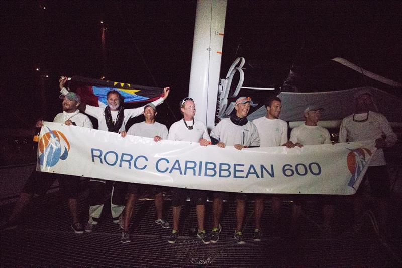 Phaedo3 smashes the RORC Caribbean 600 record with a time of 31 hours, 59 minutes, 4 seconds photo copyright Rachel Fallon-Langdon taken at Antigua Yacht Club and featuring the MOD70 class