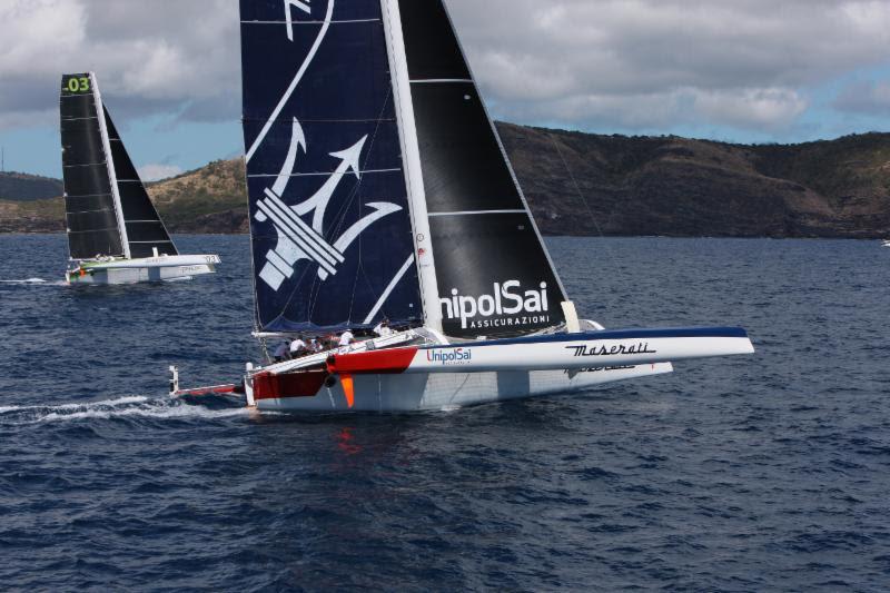 Duelling MOD70s at the start of the RORC Caribbean 600 - photo © RORC / Tim Wright