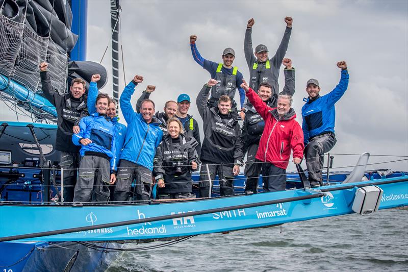 The MOD70 trimaran Concise 10 sets a new record in the Round the Island Race photo copyright www.sportography.tv taken at  and featuring the MOD70 class