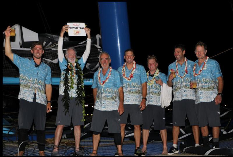 The PowerPlay team pushed Argo, finishing only 29 minutes behind after 4 days of racing - Transpac 50 photo copyright David Linvingston taken at Transpacific Yacht Club and featuring the MOD70 class