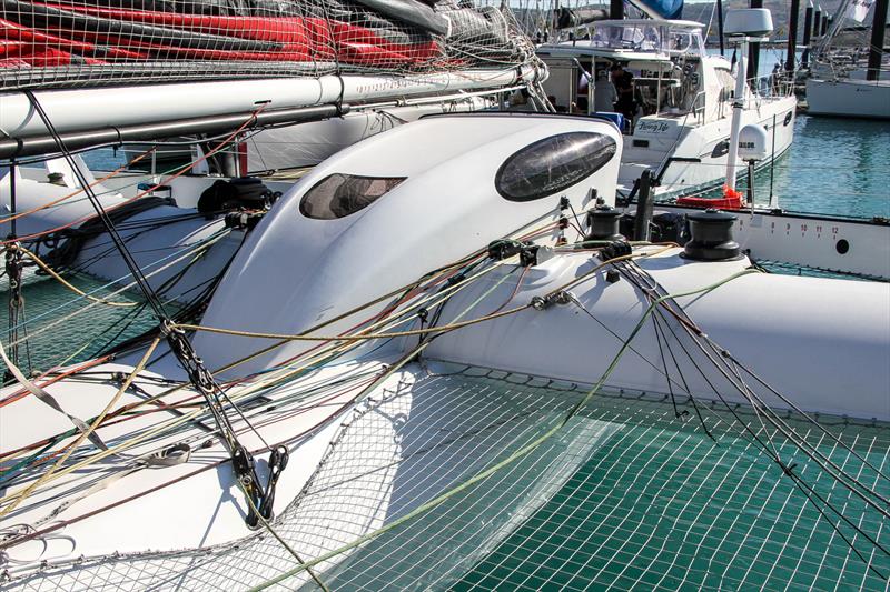 Nacelle covering the main access hatch - Beau Geste - Day 5 - Hamilton Island Race Week, August 23, 2019 photo copyright Richard Gladwell taken at Hamilton Island Yacht Club and featuring the MOD70 class