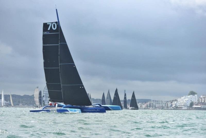 MOD 70 PowerPlay photo copyright Mark Lloyd / Lloyd Images taken at Royal Ocean Racing Club and featuring the MOD70 class