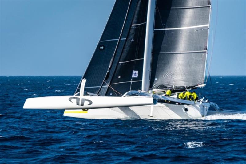 MOD70 Argo - `Trying to find the balance between safety and speed, looking for opportunities to get onto starboard to let the boat rip,` Chad Corning photo copyright James Mitchell / RORC taken at Royal Ocean Racing Club and featuring the MOD70 class