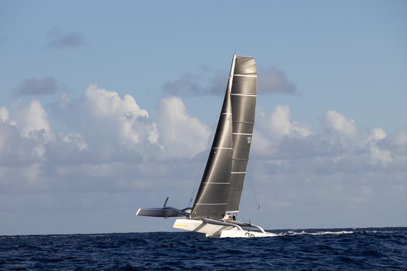 Jason Carroll's MOD70 Argo (USA) finished the RORC Caribbean 600 at 17:18:44 AST and has come runner-up on the two previous races, so to win on the third attempt was a sweet victory  - photo © Arthur Daniel / RORC