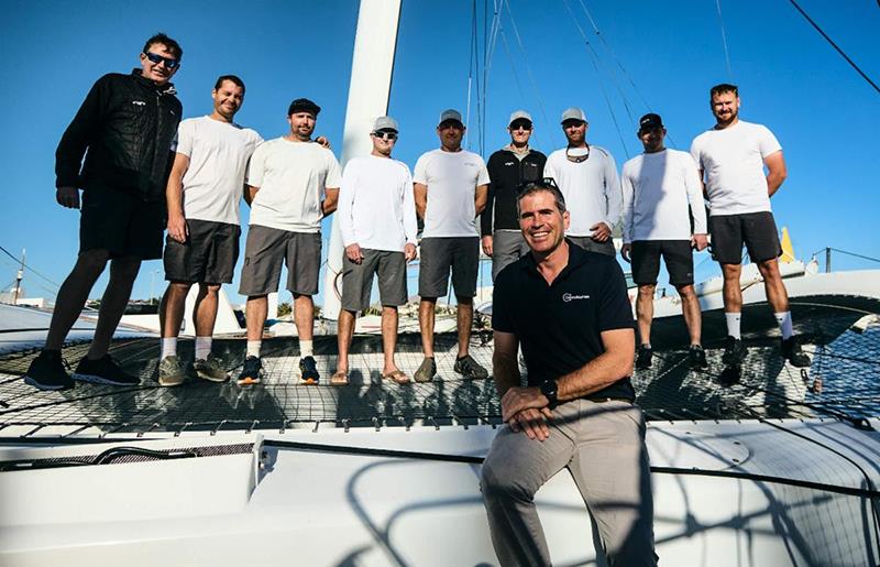 Team Argo - Race crew and shore team dockside before the start at Marina Lanzarote, with José Juan Calero, CEO of Calero Marinas - RORC Transatlantic Race - photo © Robert Hajduk / RORC