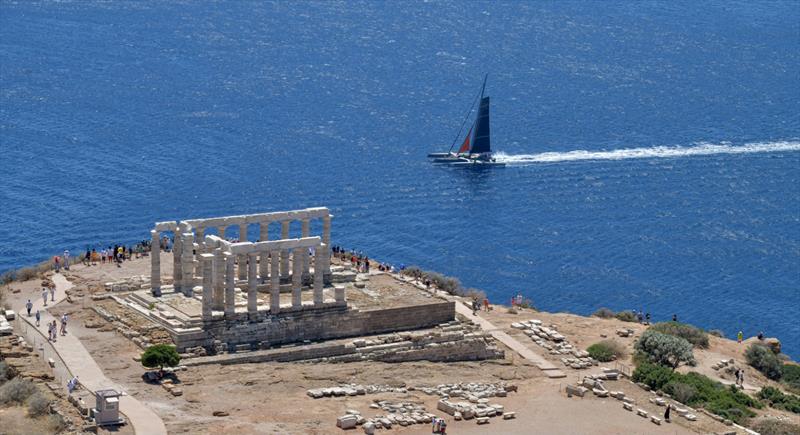 AEGEAN 600 photo copyright Vagelis Fragoulis taken at Hellenic Offshore Racing Club and featuring the MOD70 class