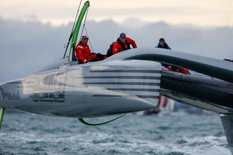 Round the Island Race 2025 -  photo copyright Paul Wyeth / www.pwpictures.com taken at Island Sailing Club, Cowes and featuring the MOD70 class