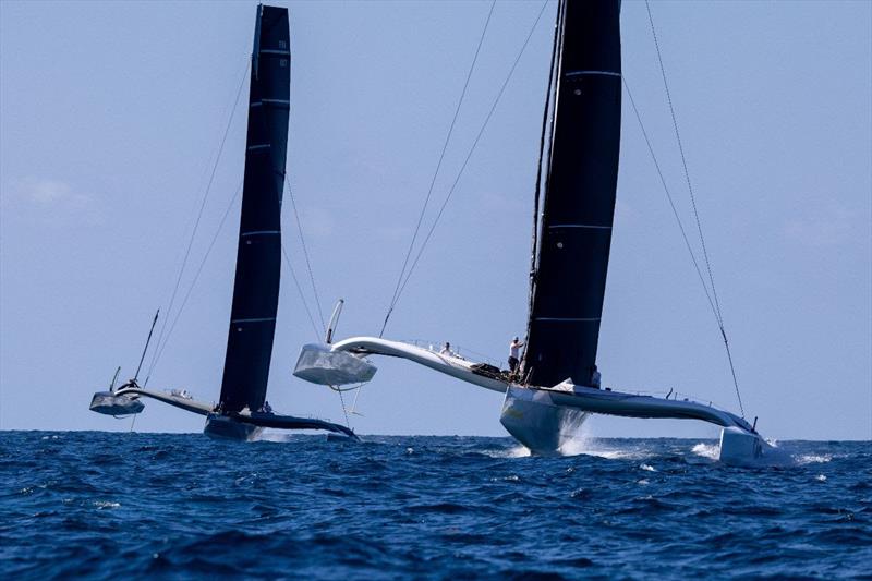Argo & Zoulou locking horns in the RORC Caribbean 600 - photo © Tim Wright / RORC