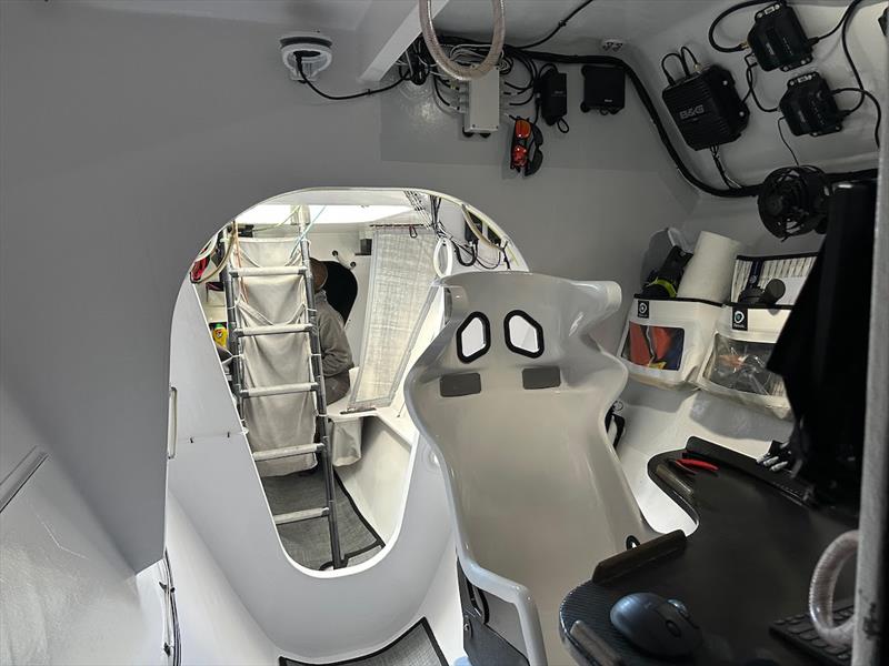 Inside MOD70 Argo - photo © Team Argo