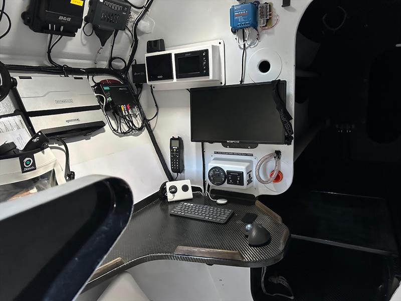 Inside MOD70 Argo - photo © Team Argo