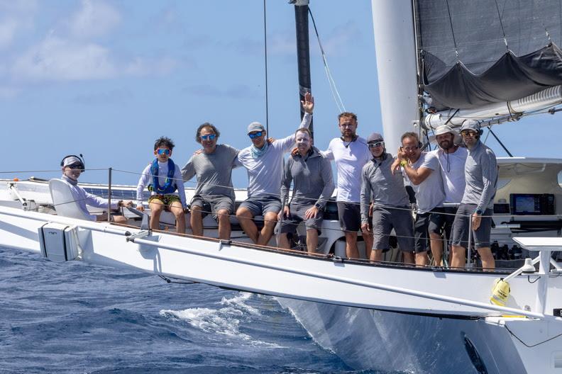 Jason Carroll and Team Argo after their record-breaking Antigua 360 Race 2026 - photo © Tim Wright / RORC