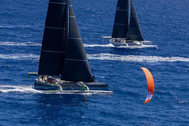 MOD70s Final Final - Zoulou and Argo - 2026 RORC Caribbean 600  photo copyright Tim Wright / Photoaction.com taken at Royal Ocean Racing Club and featuring the MOD70 class