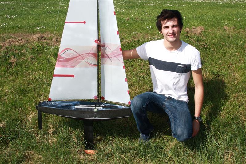 Cesar Hardelay wins Southampton Solent University model yacht race 2014 photo copyright SSU taken at  and featuring the Model Yachting class