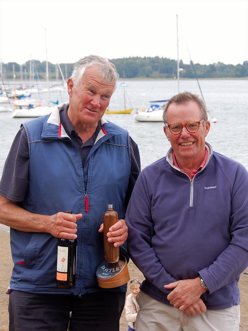 Mike Pert wins the Waldringfield Bottle Boat Championship photo copyright Roger Stollery taken at Waldringfield Sailing Club and featuring the Model Yachting class