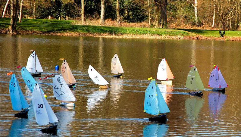 Footy Videlo Globe at Silvermere photo copyright Roger Stollery taken at  and featuring the Model Yachting class