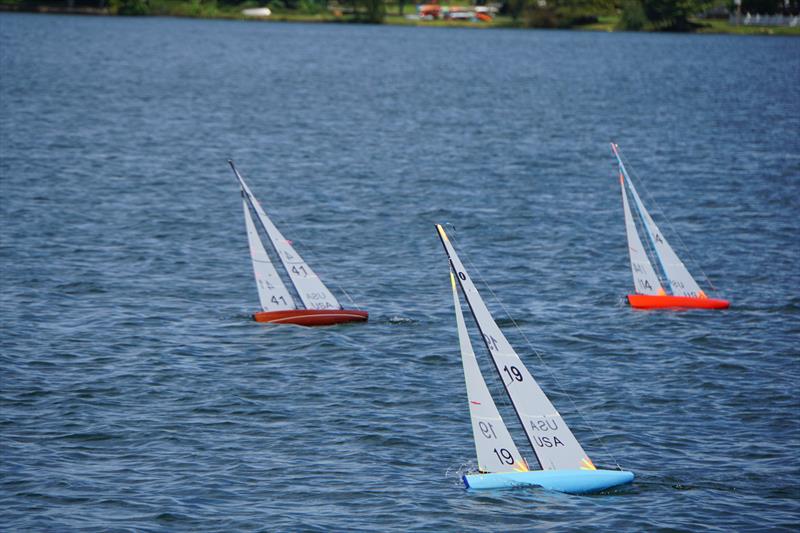 Sailing to weather has never been more comfortable for skippers and crews photo copyright Winter Island Model Yacht Club taken at  and featuring the Model Yachting class