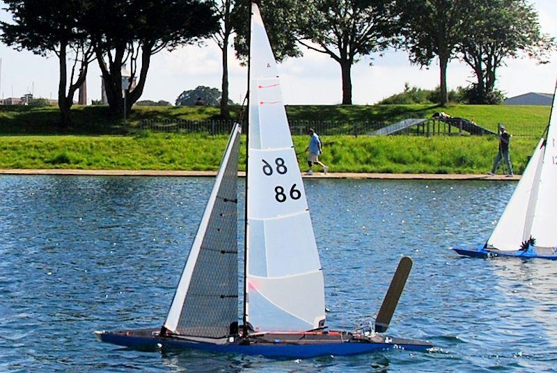 'Reference Point' leading to win the beat in the Yachting Monthly Cup photo copyright Roger Stollery taken at  and featuring the Model Yachting class