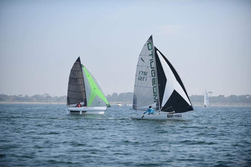 Darrin and Jaime - Mosquito Catamaran Victorian State Titles 2022 photo copyright Craig Sheperd taken at Altona Yacht Club and featuring the Mosquito class