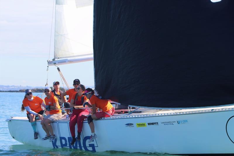 NZ Womens National Keelboat Championships - Day 1 - April 2019 photo copyright Andrew Delves taken at Royal New Zealand Yacht Squadron and featuring the MRX class