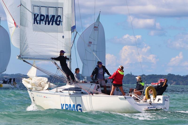 NZ Womens National Keelboat Championships - Day 1 - April 2019 photo copyright Andrew Delves taken at Royal New Zealand Yacht Squadron and featuring the MRX class