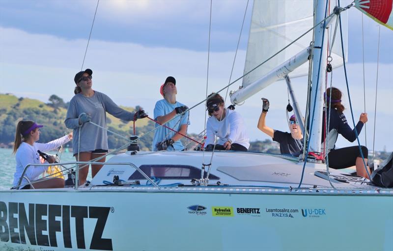 NZ Womens National Keelboat Championships - Day 1 - April 2019 photo copyright Andrew Delves taken at Royal New Zealand Yacht Squadron and featuring the MRX class