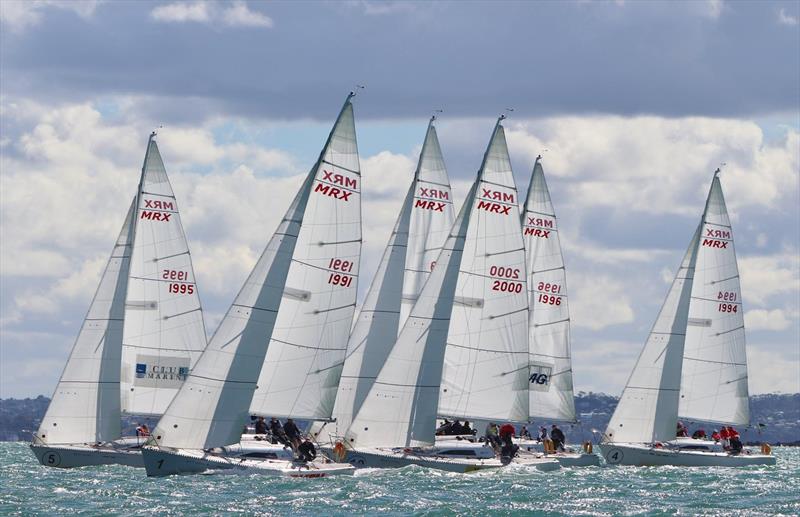 Post start - 2019 NZ Women's National Keelboat Championships, April 2019 photo copyright Andrew Delves taken at Royal New Zealand Yacht Squadron and featuring the MRX class