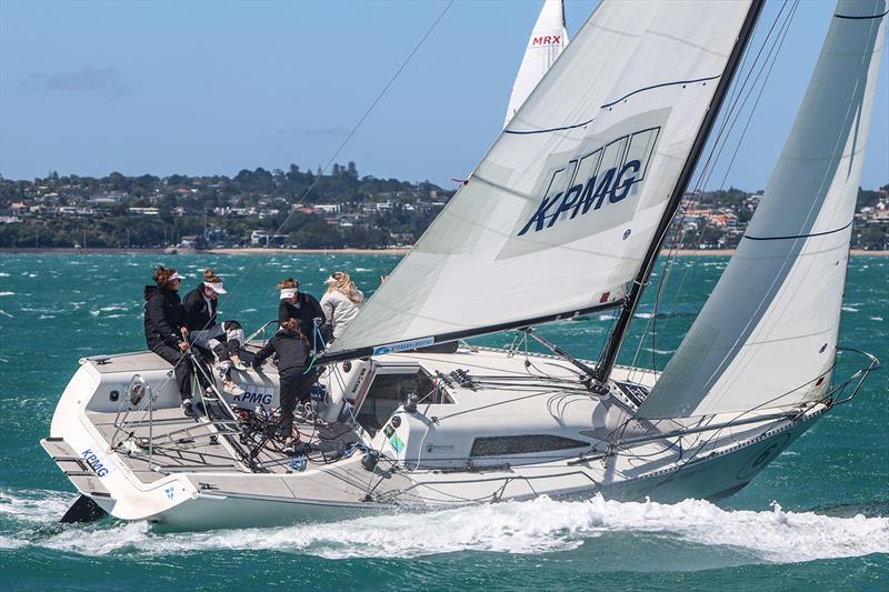 Megan Thomson sails upwind in strong breeze. - photo © Andrew Delves