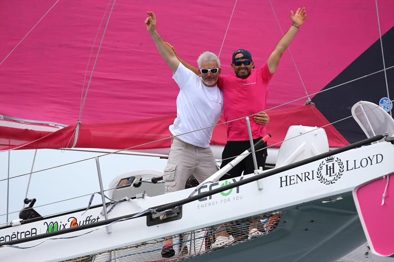 Erwan Le Roux and Vincent Riou aboard The Multi 50 FenetreA Mix Buffet - photo © Jean-Marie LIOT / FenetreA Mix Buffet