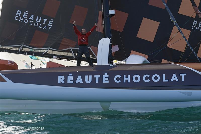 French skipper, Armel Tripon finishes in first place in the the Multi50 class - Route du Rhum-Destination Guadeloupe photo copyright Yvan Zedda taken at  and featuring the Multi 50 class