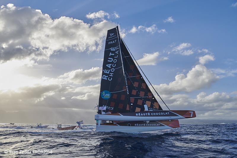 The French shipper is the third finisher overall in this years edition of the Route du Rhum-Destination Guadeloupe photo copyright Yvan Zedd taken at  and featuring the Multi 50 class