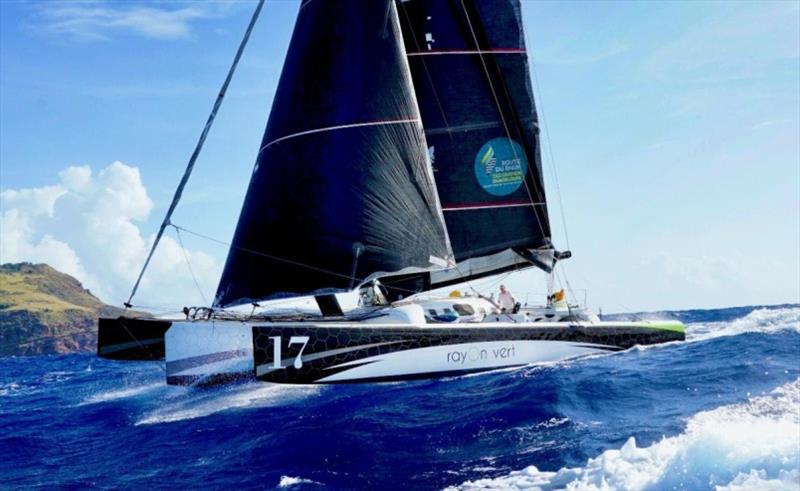 Multihull Line Honours in the RORC Transatlantic Race - Oren Nataf's Multi50 Trimaran Rayon Vert, skippered by Alex Pella - photo © Ed Gifford / RORC