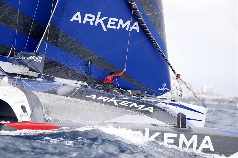Arkema 4 performs best performer on day 4 - Pro Sailing Tour photo copyright Jacques Vapillon / Pro Sailing Tour taken at  and featuring the Multi 50 class