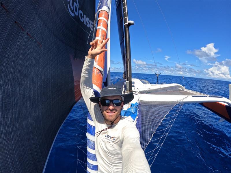 Leyton rounds Fernando de Noronha in second place in the Transat Jacques Vabre photo copyright Leyton  taken at  and featuring the Multi 50 class